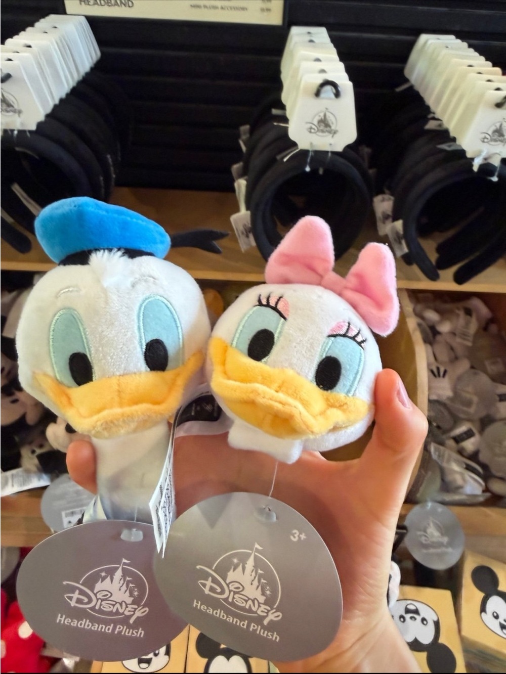 Disney Donald & Daisy Plush Headband Set - Blue & Pink-Disney